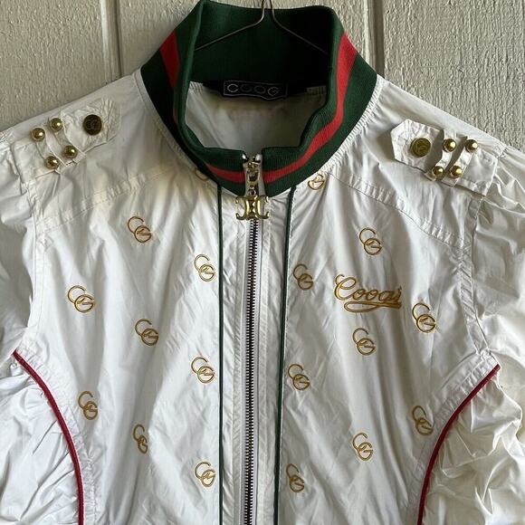 Coogi Nylon Bomber Jacket in White Girl’s Size L - Picture 2 of 8